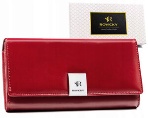Женский бумажник из натуральной кожи Rovicky, красный цена и информация | Женские кошельки, держатели для карточек | pigu.lt