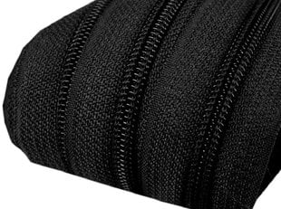 Spiralinių užtrauktukų Nr.5 (6 mm) juosta, 200 m, juoda kaina ir informacija | Siuvimo reikmenys | pigu.lt