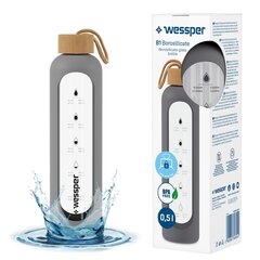 Стеклянная бутылка Wessper B1 Borosilicate, 0.5 л цена и информация | Фляги для воды | pigu.lt