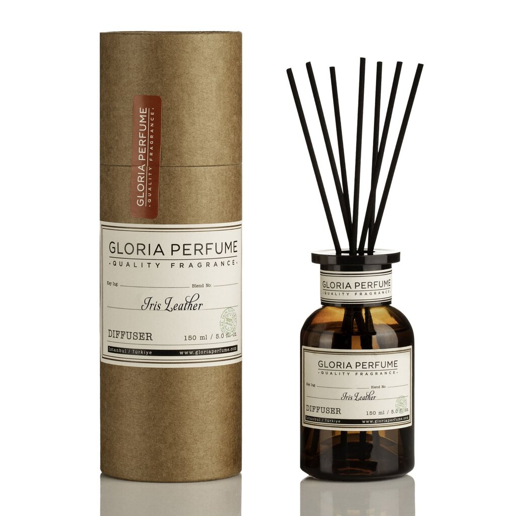 Namų kvapas su lazdelėmis Gloria Perfume Iris Leather, 150 ml kaina ir informacija | Namų kvapai | pigu.lt