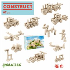 Деревянный конструктор Walachia Construct, 67 шт. цена и информация | Конструкторы и кубики | pigu.lt