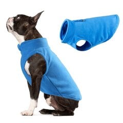 Уютная зимняя куртка из шерсти, синяя, L цена и информация | Одежда для собак | pigu.lt