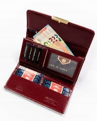Женский кошелек Peterson, бордовый цена и информация | Женские кошельки, держатели для карточек | pigu.lt