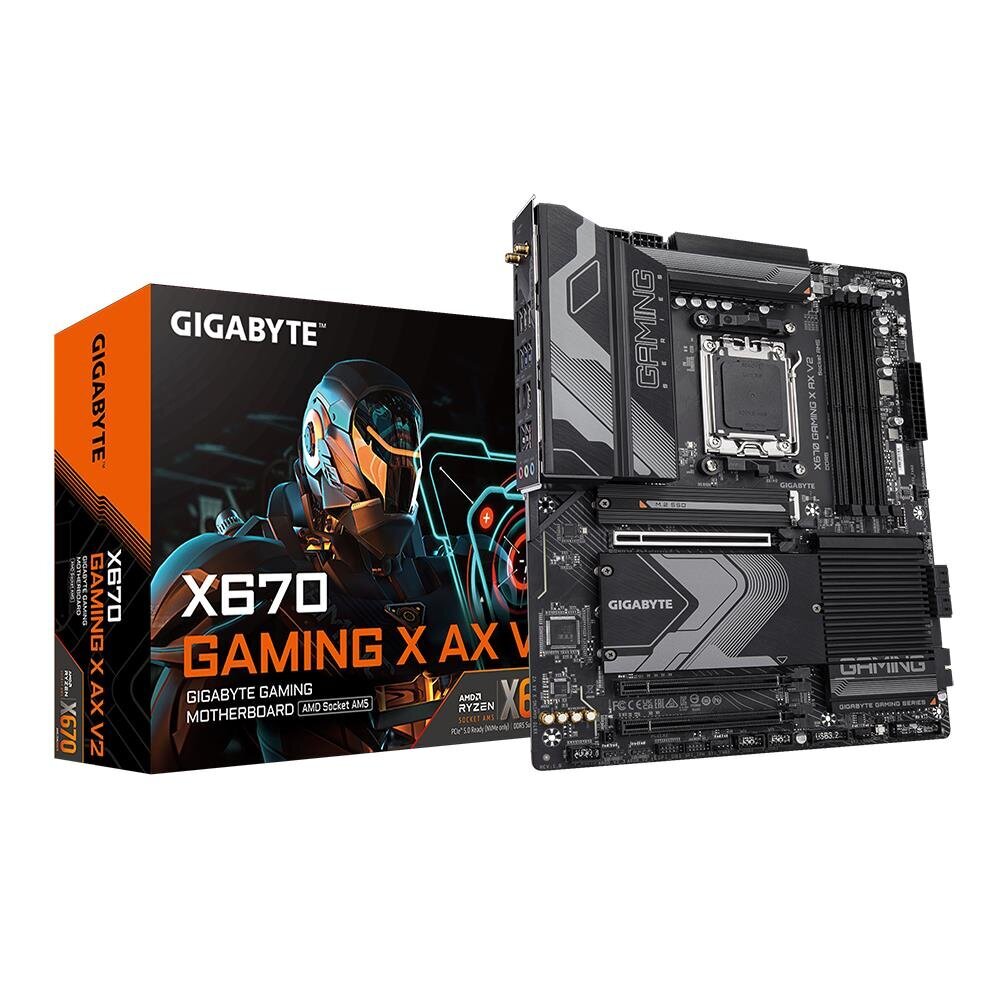 Gigabyte X670 Gaming X AX V2 (X670GAMINGXAXV2) цена и информация | Pagrindinės plokštės | pigu.lt