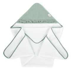 Kūdikio rankšluostis su gobtuvu Albero Mio CC4 green kaina ir informacija | Maudynių priemonės | pigu.lt