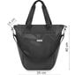 Moteriška juoda rankinė per petį, talpi pirkinių krepšys Zagatto цена и информация | Moteriškos rankinės | pigu.lt