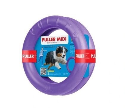 Guminis šunų žiedas Puller, violetinis, 2 vnt цена и информация | Žaislai šunims | pigu.lt