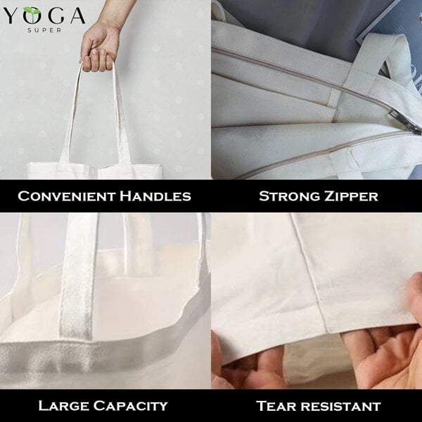 Pirkinių krepšys Yogasuper, 2 vnt kaina ir informacija | Pirkinių krepšiai | pigu.lt