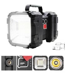 Светодиодный аккумуляторный фонарик, водонепроницаемый цена и информация | Фонарики, прожекторы | pigu.lt