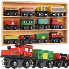 Medinio traukinio komplektas Kruzzel kaina ir informacija | Žaislai berniukams | pigu.lt