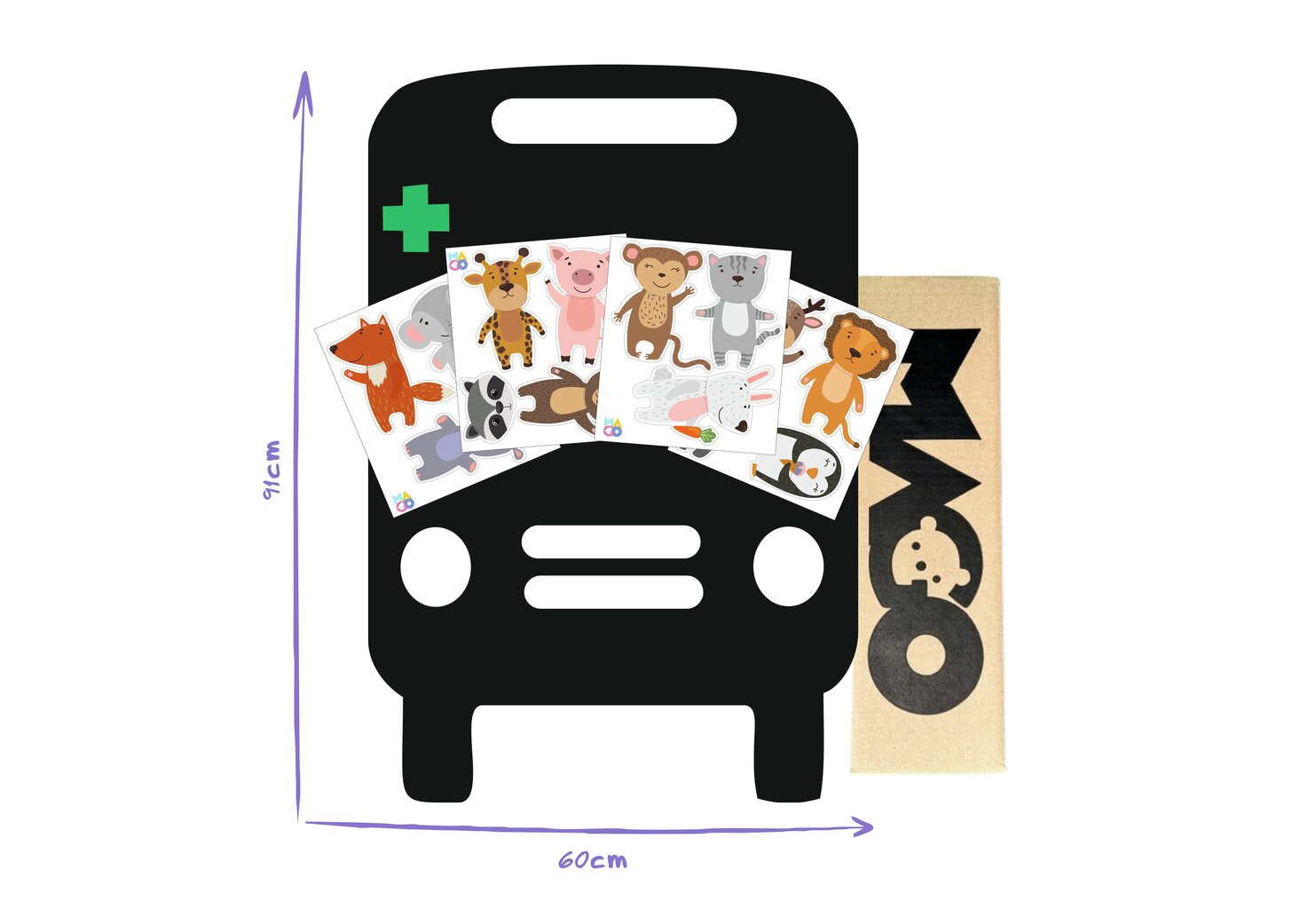 Vaikiška magnetinė lenta Mago Autobusas цена и информация | Lavinamieji žaislai | pigu.lt