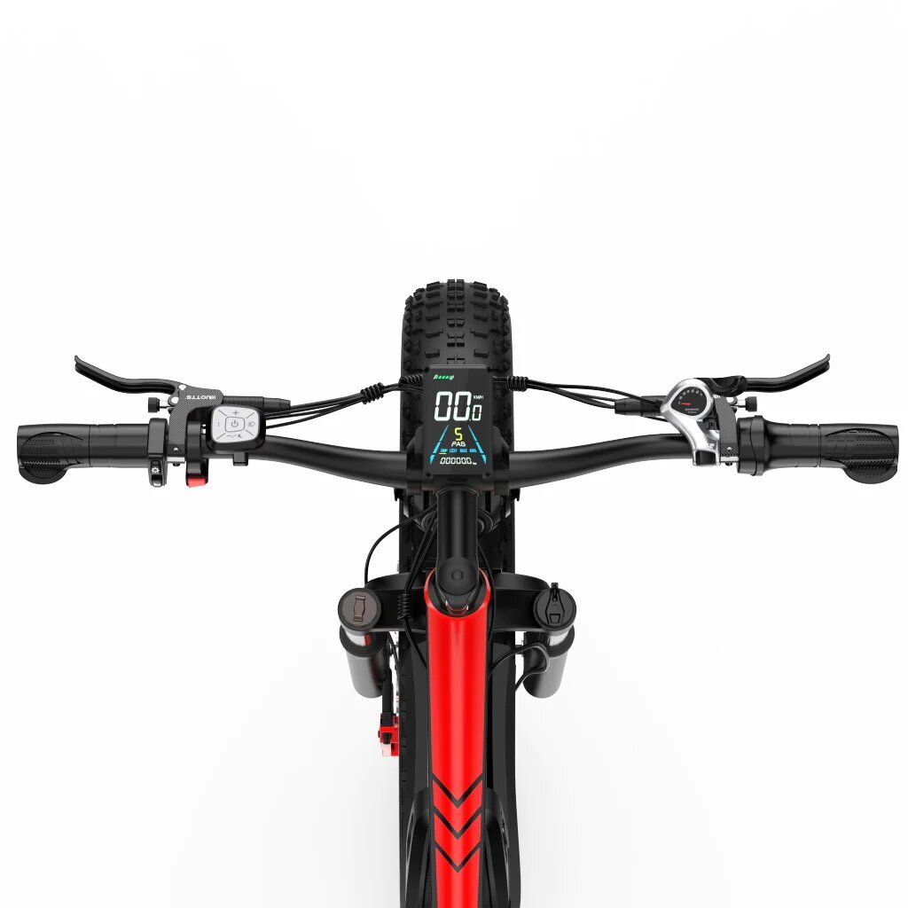 Elektrinis dviratis Duotts S26, juodas/raudonas цена и информация | Elektriniai dviračiai | pigu.lt