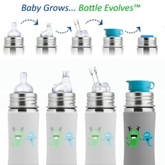 Buteliukas vandeniui Pura Kiki, 325 ml, monster kaina ir informacija | Buteliukai kūdikiams ir jų priedai | pigu.lt