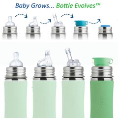 Buteliukas vandeniui Pura Kiki, 325 ml, moss kaina ir informacija | Buteliukai kūdikiams ir jų priedai | pigu.lt