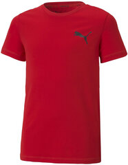 Puma marškinėliai berniukams, raudoni kaina ir informacija | Marškinėliai berniukams | pigu.lt