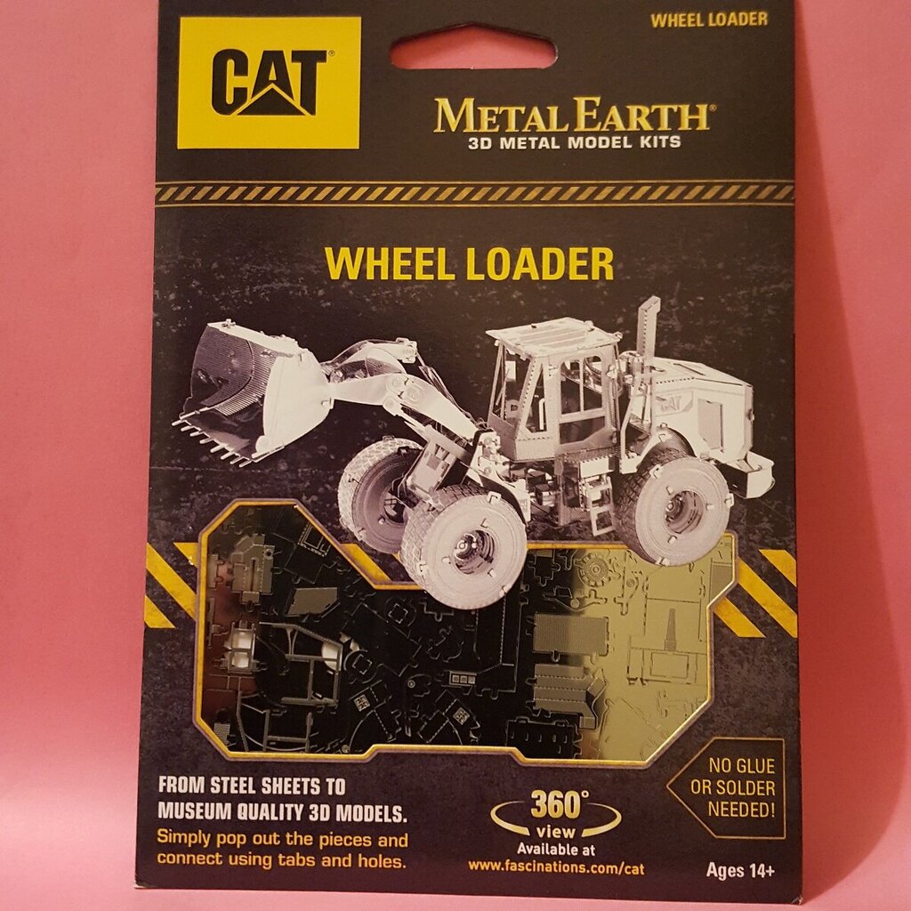 Metalinis 3D konstruktorius Metal Earth CAT Wheel Loader kaina ir informacija | Konstruktoriai ir kaladėlės | pigu.lt