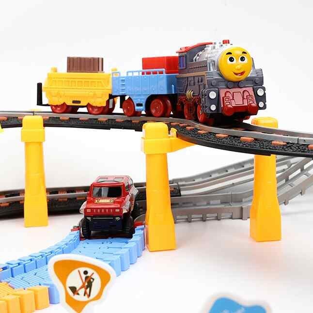 Elektrinis traukinys su trasa 2in1 Viaduct Auto XXL kaina ir informacija | Žaislai berniukams | pigu.lt
