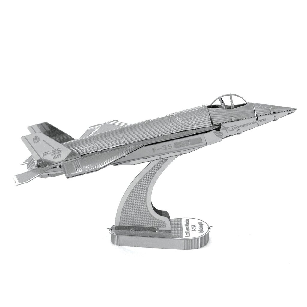Metalinė dėlionė - konstruktorius Metal Earth F35 Lightning II 3D kaina ir informacija | Konstruktoriai ir kaladėlės | pigu.lt