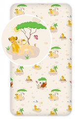 Disney The Lion King Trees Детская простыня с резинкой 90x200 cm цена и информация | Простыни | pigu.lt