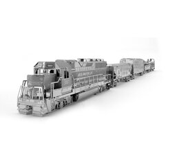 Metalinė dėlionė - konstruktorius Metal Earth Freight Train Set 3D kaina ir informacija | Konstruktoriai ir kaladėlės | pigu.lt