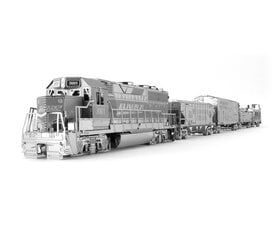 Metalinė dėlionė - konstruktorius Metal Earth Freight Train Set 3D цена и информация | Конструкторы и кубики | pigu.lt