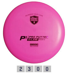 Diskgolfo diskas Discmania Putter D-Line P1 Flex 2, rožinis kaina ir informacija | Diskgolfas | pigu.lt