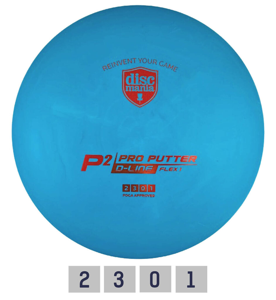 Diskgolfo diskas Discmania Putter D-Line P1 Flex 2, mėlynas kaina ir informacija | Diskgolfas | pigu.lt