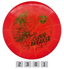 Diskgolfo diskas Putter Lux VaporCloud Breaker, raudonas/baltas kaina ir informacija | Diskgolfas | pigu.lt