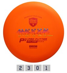 Diskgolfo diskas Discmania Putter D-Line P2 Flex 2 Grateful Dead, oranžinis kaina ir informacija | Diskgolfas | pigu.lt