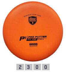 Diskgolfo diskas Discmania Putter D-Line P1 Flex 2, oranžinis kaina ir informacija | Diskgolfas | pigu.lt