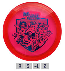 Diskgolfo diskas Discmania Distance Driver C-Line CD1 Crushboys, raudonas kaina ir informacija | Diskgolfas | pigu.lt