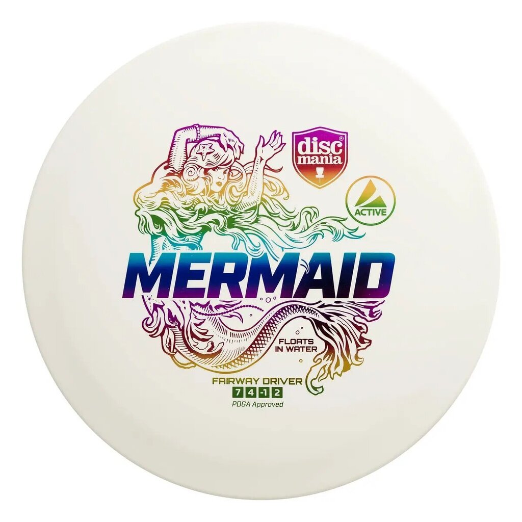 Neskęstantis diskgolfo diskas Discmania Fairway Driver Mermaid , baltas цена и информация | Diskgolfas | pigu.lt