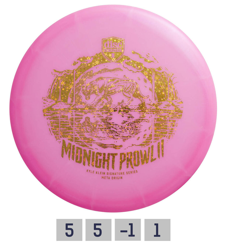 Diskgolfo diskas Discmania Midrange Driver C-Line Midnight Prowl 2 Meta Kyle Klein, rožinis kaina ir informacija | Diskgolfas | pigu.lt