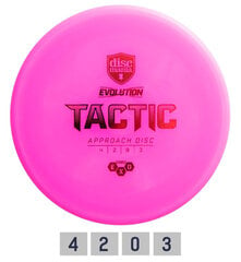 Diskgolfo diskas Discmania Midrange Driver Hard Exo Tactice Evolution, rožinis kaina ir informacija | Diskgolfas | pigu.lt