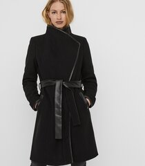 Vero Moda paltas moterims 5714916467257, juodas kaina ir informacija | Paltai moterims | pigu.lt