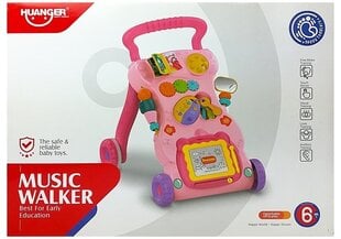 Детская коляска с доской для рисования и аксессуарами, розовая цена и информация | Игрушки для малышей | pigu.lt
