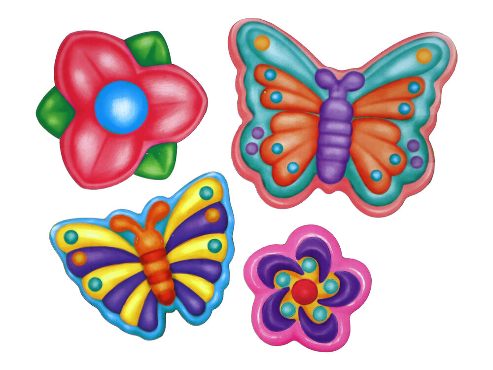 Kūrybinis magnetų kūrimo rinkinys, drugeliai kaina ir informacija | Lavinamieji žaislai | pigu.lt