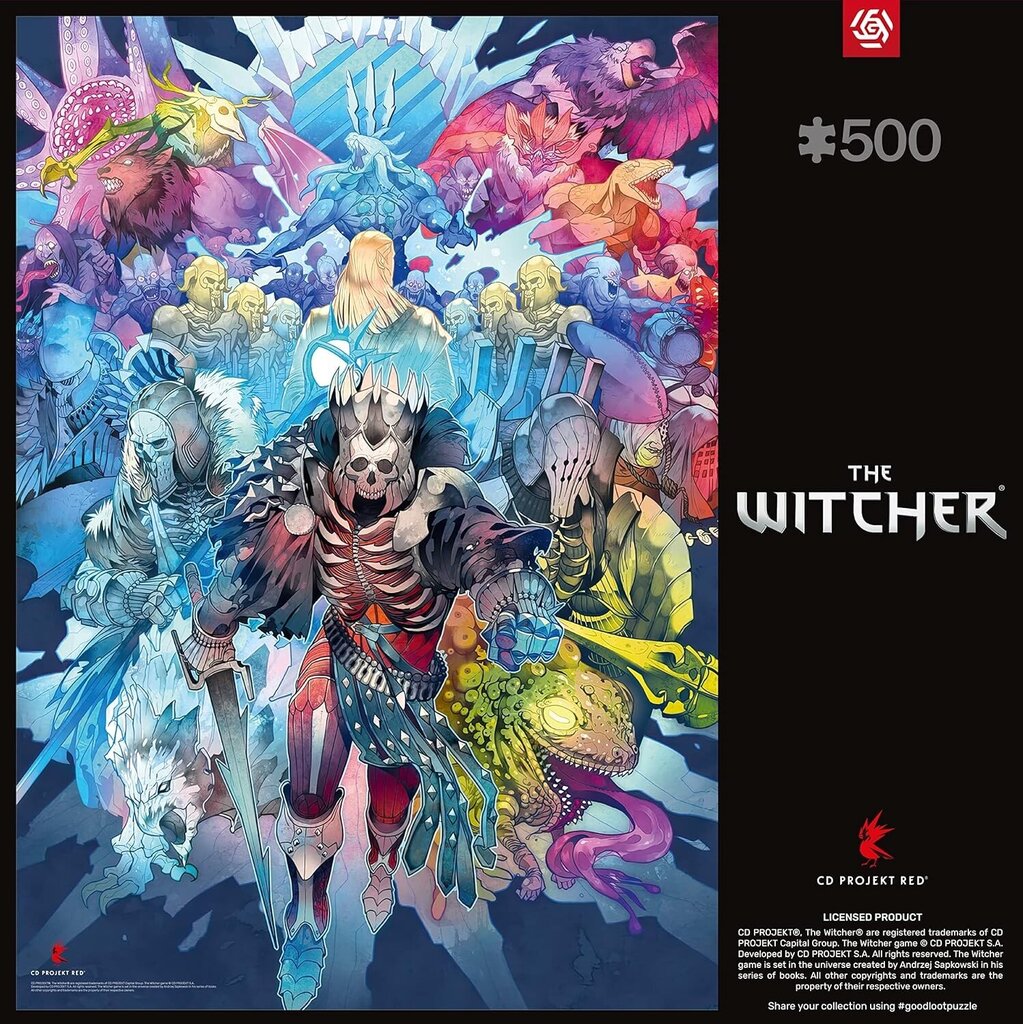 Delionė Good Loot The Witcher Monster Faction, 500 d. kaina ir informacija | Dėlionės (puzzle) | pigu.lt