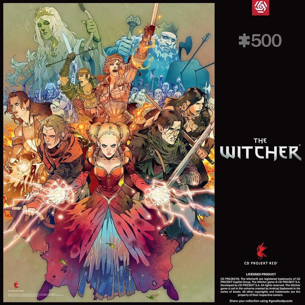 Dėlionė su raganomis Good Loot Puzzle The Witcher: Scoia'tael, 500 d. kaina ir informacija | Dėlionės (puzzle) | pigu.lt