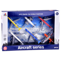 Metalinių lėktuvėlių rinkinys Desong, 6vnt kaina ir informacija | Žaislai berniukams | pigu.lt