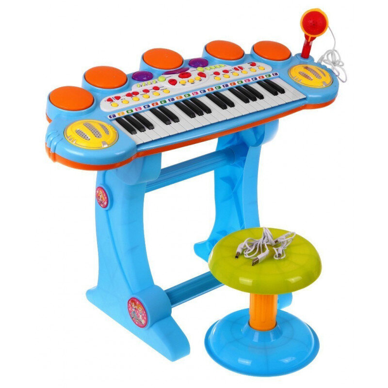Vaikiškas pianinas su kėdute ir mikrofonu Canhui Toys kaina ir informacija | Lavinamieji žaislai | pigu.lt