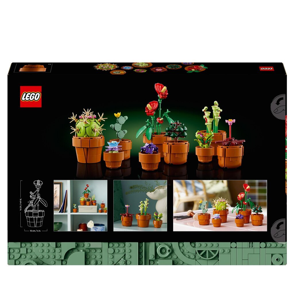 10329 LEGO® Icons Miniatiūriniai augalai kaina ir informacija | Konstruktoriai ir kaladėlės | pigu.lt