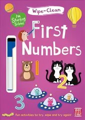 I'm Starting School: First Numbers: Wipe-clean book with pen kaina ir informacija | Knygos mažiesiems | pigu.lt