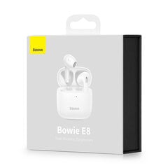 Baseus Bowie E8 TWS belaidės ausinės – baltos kaina ir informacija | Ausinės | pigu.lt