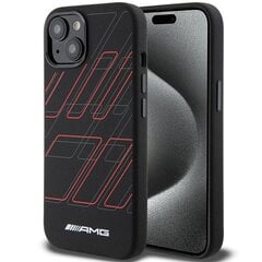 AMG AMHMP15S23SSPK iPhone 15 | 14 | 13 6.1" czarny|black hardcase Silicone Large Rhombuses Pattern MagSafe цена и информация | Чехлы для телефонов | pigu.lt