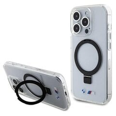 BMW BMHMP15XURST iPhone 15 Pro Max 6.7" przeźroczysty|clear hardcase Ring Stand M Collection MagSafe цена и информация | Чехлы для телефонов | pigu.lt