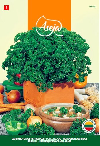 Sėjamosios petražolės petražolės /Parsley/ Doble rizado, ASEJA, 3g, 24650( 1 ) kaina ir informacija | Prieskonių sėklos | pigu.lt