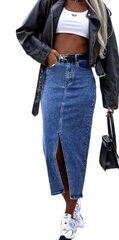 Джинсовая юбка женская, синяя цена и информация | Юбки | pigu.lt