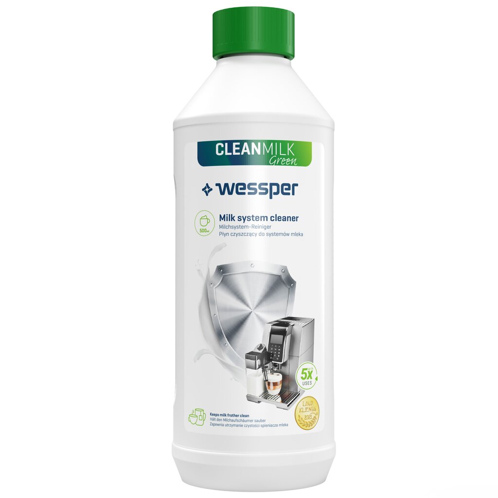 Wessper kavos aparatų valiklis Clean Milk Green, 500 ml цена и информация | Valikliai | pigu.lt