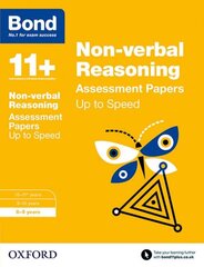 Bond 11plus: Non-verbal Reasoning: Up to Speed Papers: 8-9 years kaina ir informacija | Knygos paaugliams ir jaunimui | pigu.lt